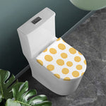 Cute Waffle Pattern Print Toilet Lid Cover