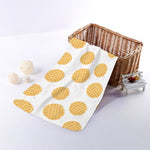 Cute Waffle Pattern Print Towel