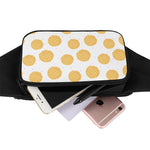 Cute Waffle Pattern Print Waist Bag