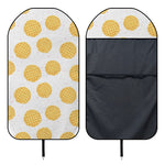 Cute Waffle Pattern Print Waterproof Car Seat Cover