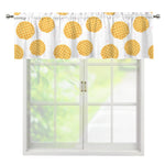 Cute Waffle Pattern Print Window Valance