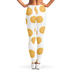 Cute Waffle Pattern Print Women's Leggings