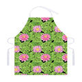 Cute Water Lily Pattern Print Adjustable Apron