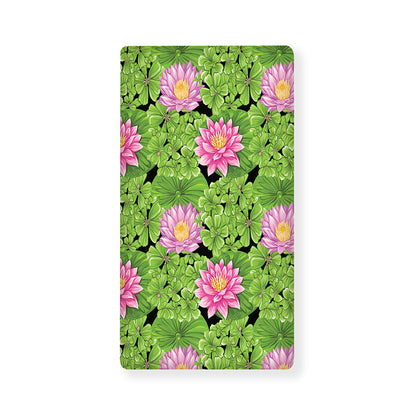 Cute Water Lily Pattern Print Baby Crib Sheet