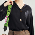 Cute Water Lily Pattern Print Bag Strap