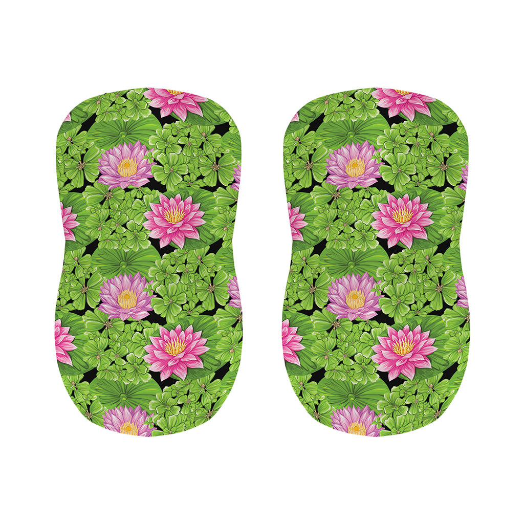 Cute Water Lily Pattern Print Bar Stool Covers