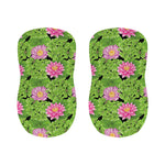 Cute Water Lily Pattern Print Bar Stool Covers