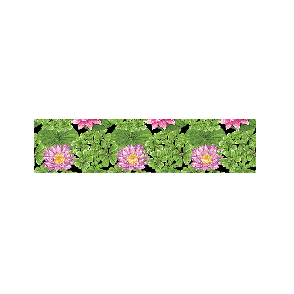 Cute Water Lily Pattern Print Bed Runner
