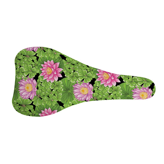 Cute Water Lily Pattern Print Bicycle Seat Cover