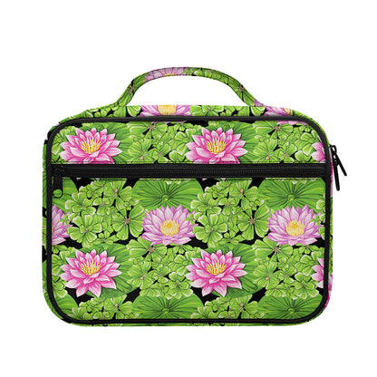 Cute Water Lily Pattern Print Briefcase Bible Bag