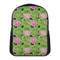 Cute Water Lily Pattern Print Casual Backpack