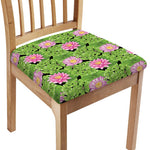 Cute Water Lily Pattern Print Chair Cushion Cover