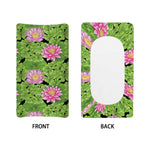 Cute Water Lily Pattern Print Changing Pad Cover