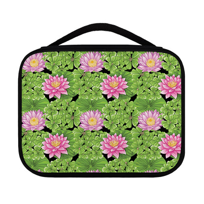 Cute Water Lily Pattern Print Classic Bible Case