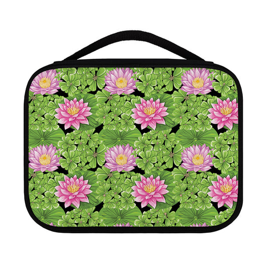 Cute Water Lily Pattern Print Classic Bible Case