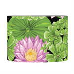 Cute Water Lily Pattern Print Drum Lamp Shade