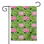 Cute Water Lily Pattern Print House Flag