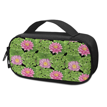 Cute Water Lily Pattern Print Insulin Cooler Travel Case