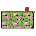 Cute Water Lily Pattern Print Mailbox Cover