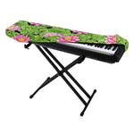 Cute Water Lily Pattern Print Piano Keyboard Cover