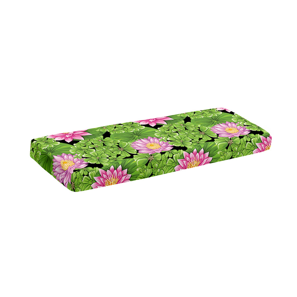 Cute Water Lily Pattern Print Piano Keyboard Cover
