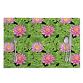 Cute Water Lily Pattern Print Placemat