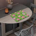 Cute Water Lily Pattern Print Placemat