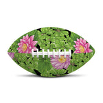 Cute Water Lily Pattern Print Rugby Ball