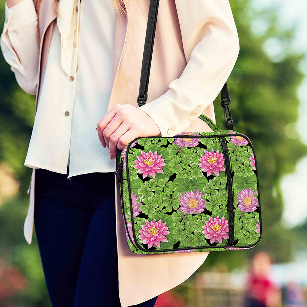 Cute Water Lily Pattern Print Shoulder Strap Bible Bag