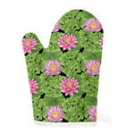 Cute Water Lily Pattern Print Single Oven Mitt