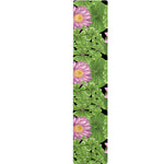 Cute Water Lily Pattern Print Table Runner