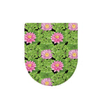 Cute Water Lily Pattern Print Toilet Lid Cover