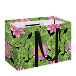Cute Water Lily Pattern Print Utility Tote Bag