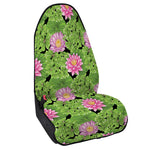 Cute Water Lily Pattern Print Waterproof Car Seat Cover