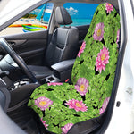 Cute Water Lily Pattern Print Waterproof Car Seat Cover