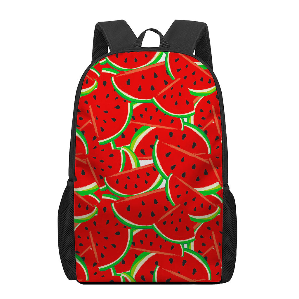 Cute Watermelon Pieces Pattern Print 17 Inch Backpack