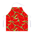 Cute Watermelon Pieces Pattern Print Adjustable Apron