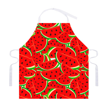 Cute Watermelon Pieces Pattern Print Adjustable Apron