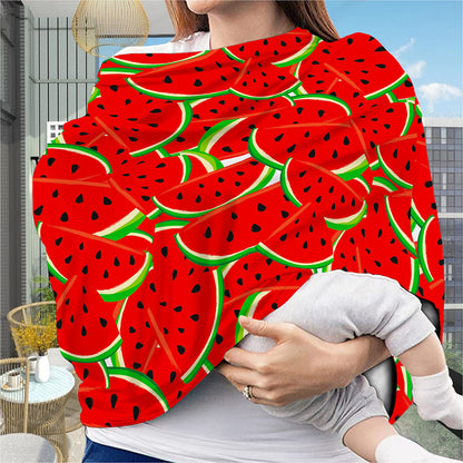 Cute Watermelon Pieces Pattern Print Baby Seat Cover