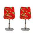 Cute Watermelon Pieces Pattern Print Bar Stool Covers