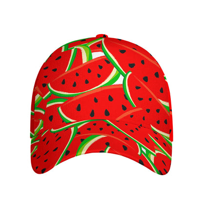 Cute Watermelon Pieces Pattern Print Baseball Cap