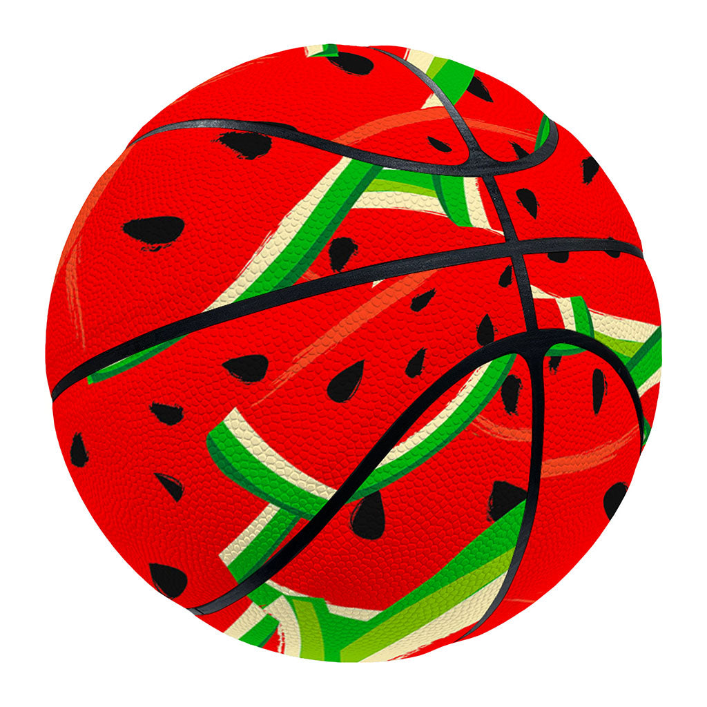 Cute Watermelon Pieces Pattern Print Basketball