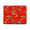 Cute Watermelon Pieces Pattern Print Bifold Wallet