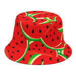 Cute Watermelon Pieces Pattern Print Bucket Hat