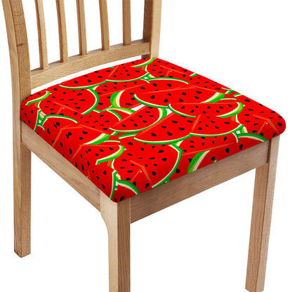 Cute Watermelon Pieces Pattern Print Chair Cushion Cover