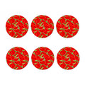 Cute Watermelon Pieces Pattern Print Coaster Set