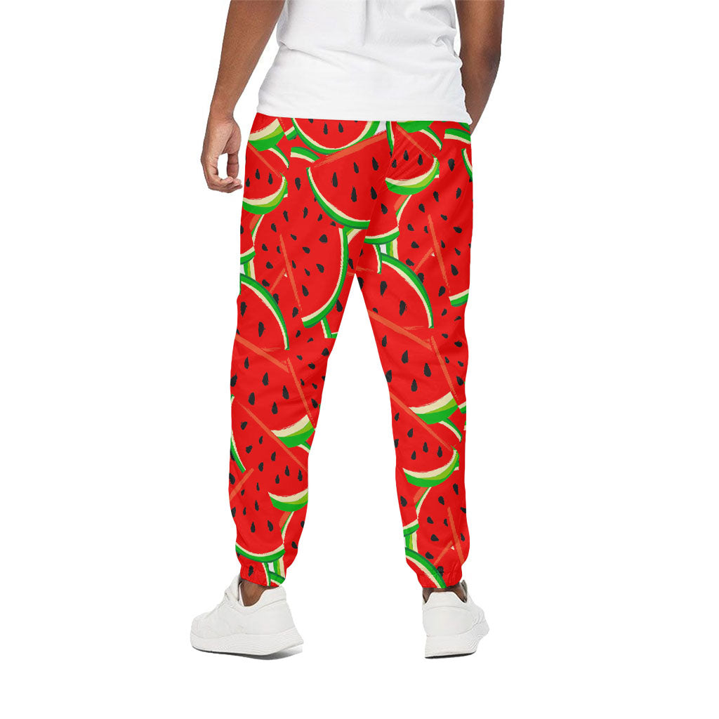 Cute Watermelon Pieces Pattern Print Cotton Pants