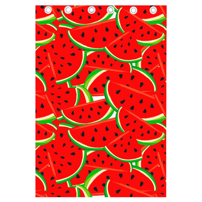 Cute Watermelon Pieces Pattern Print Curtain