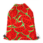 Cute Watermelon Pieces Pattern Print Drawstring Bag