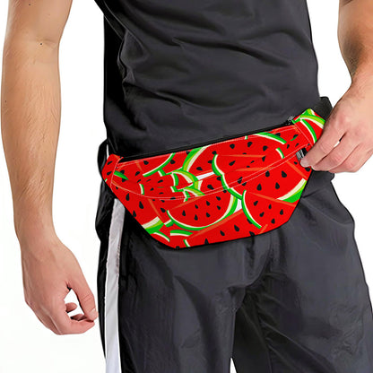 Cute Watermelon Pieces Pattern Print Fanny Pack
